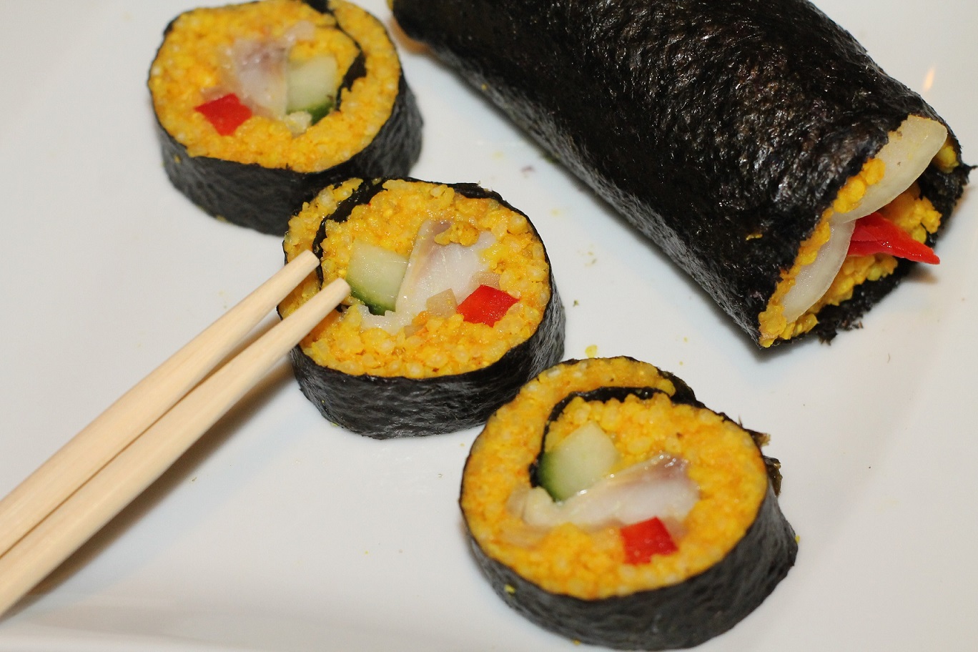 przepis na sushi z kaszą jaglaną
