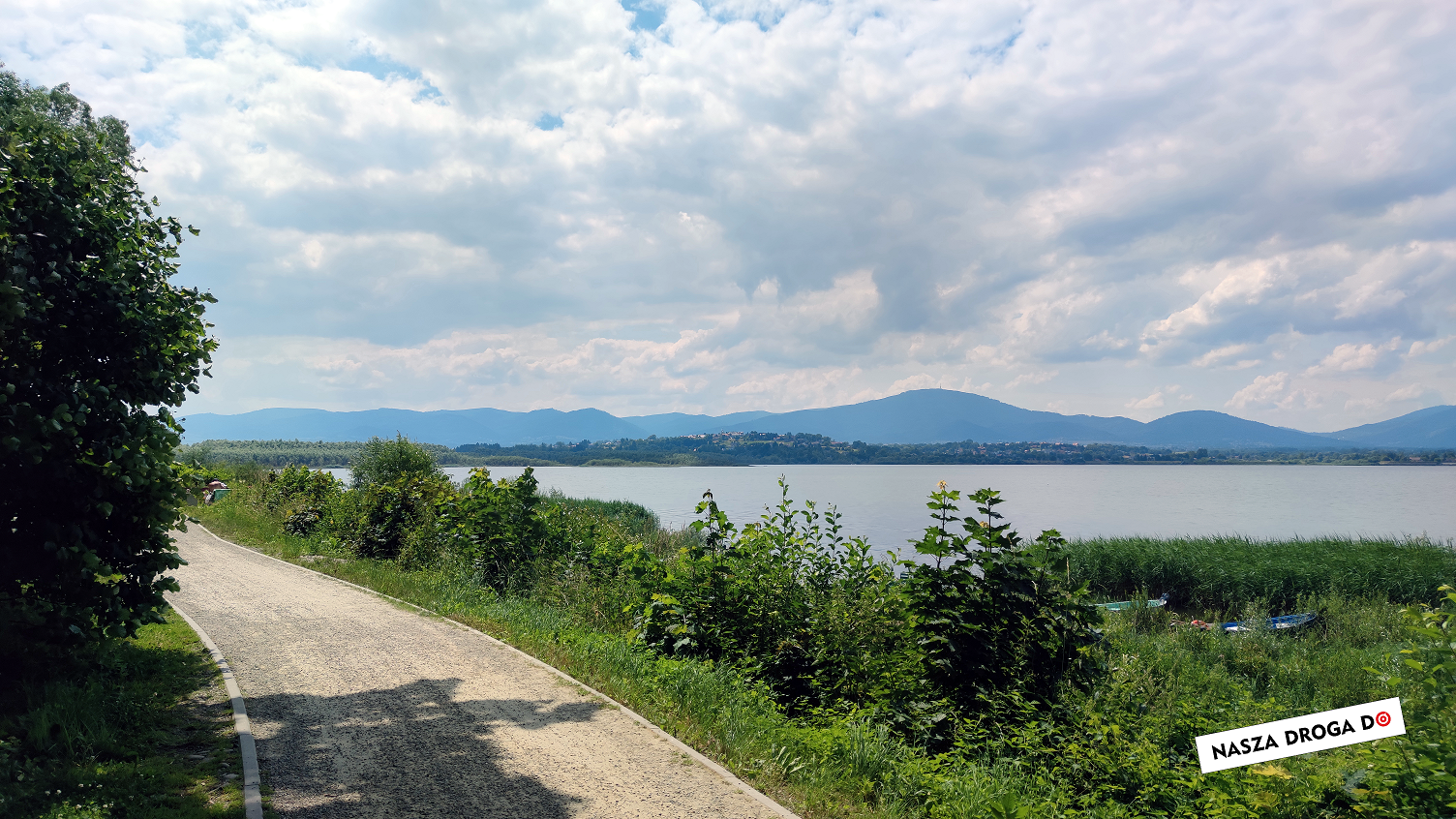 trasa rowerowa spacerowa jezioro żywieckie